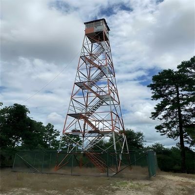 Torre de vigilancia de seguridad prefabricada Estructura de acero AR500 / Q355 Casa de guardia Plataforma Torres de observación