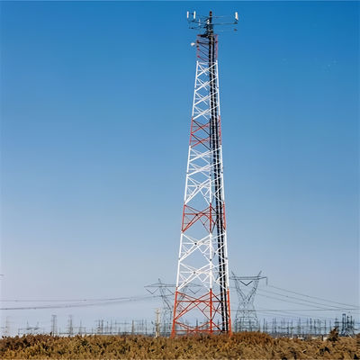 Torre de acero angular galvanizado autoportante de 3 patas 5-100M