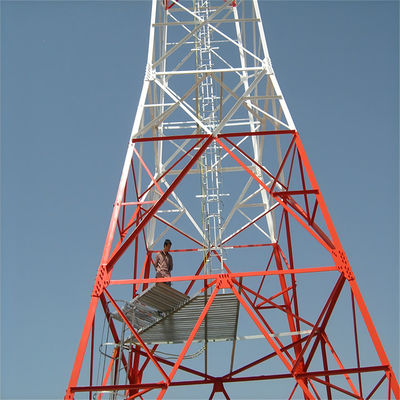4G Televisión inalámbrica al aire libre Telefono celular Comunicación por satélite Radio de microondas Antenna Torre enrejada 4 piernas Torre angular