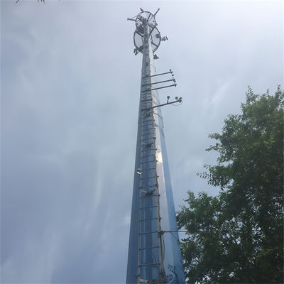 Precio autosuficiente Wifi Telefono celular de largo alcance Plataforma de trabajo Microondas Antenna de acero Monopole Torre