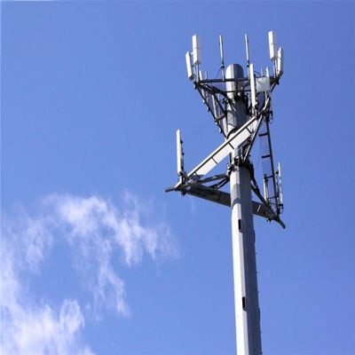 30m 35m 40m Galvanizado 4g / 5g Sitios celulares Monopolio Torre de señales de teléfonos celulares Microondas