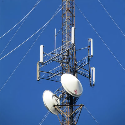 Comunicación inalámbrica Telecomunicación de hierro Guyed Pole Torre 5g Radio Antena Wifi Isp Torre de Internet En venta