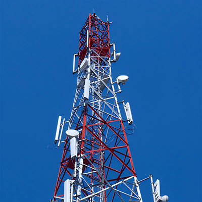 30m Torre de rejilla autoportante para comunicaciones GSM Torre hecha de acero angular