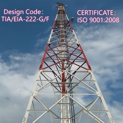 La torre de comunicación del ángulo de 3 piernas galvanizó la cobertura urbana al aire libre de la señal anti del moho 5G del acero los 30m