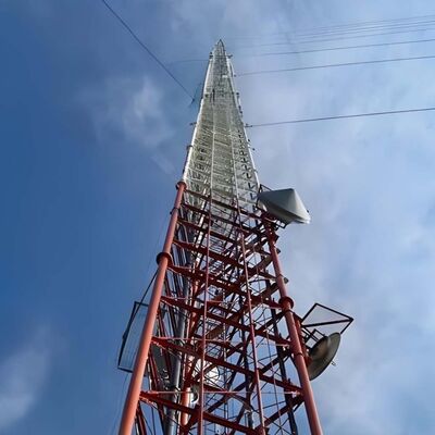 Torre de alambre arriostrado plegable de montaje rápido de 10 a 30 m para comunicación de emergencia de reserva de socorro en casos de desastre