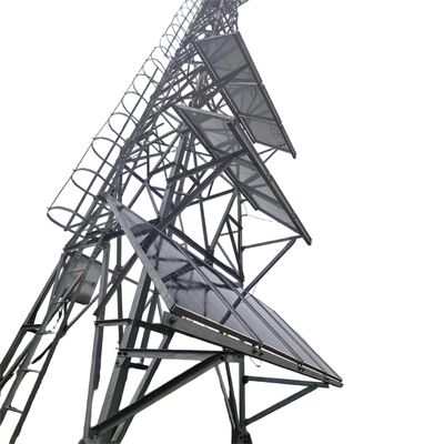 Fuera de la torre de antena del panel solar de la rejilla galvanizó la torre de telecomunicaciones del área remota del acero 15 25 los 35M 5G 4G Wifi