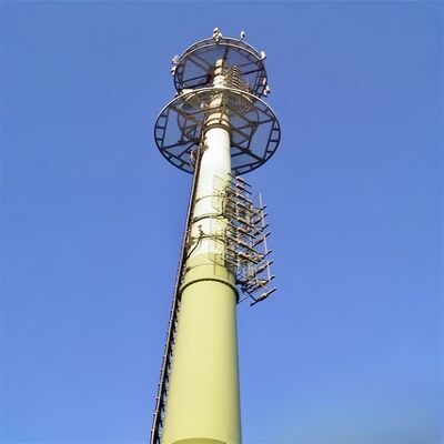 22 30 38M Torre de comunicación de paisaje urbano al aire libre de acero galvanizado tubular monopolar escénico 5G 4G Wifi