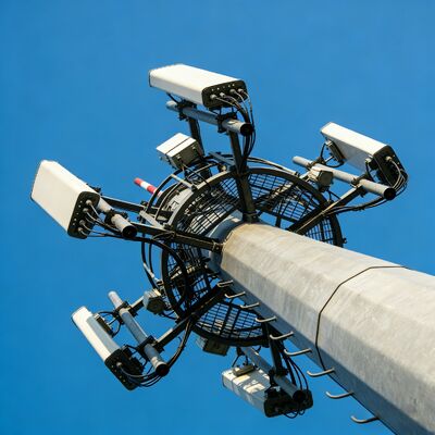 14 20 26M Tamaño compacto Monopolo Autoportante de acero galvanizado al aire libre 5G 4G Satélite Torre de telecomunicaciones de área pequeña