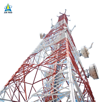 40M 80M Q355 de acero con 4 patas Torre de telecomunicaciones resistente al viento galvanizado para la zona de viento fuerte costera