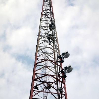 Torre de 4 patas de despliegue rápido de 45M para proyecto de expansión de cobertura 5G