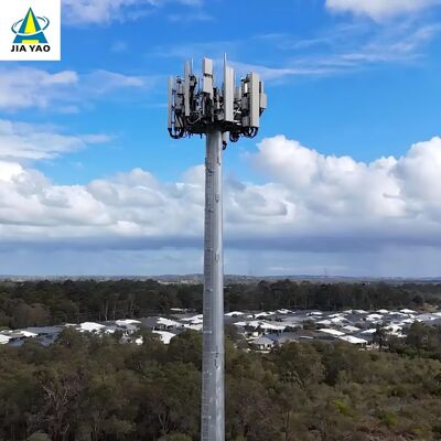 Larga vida monopolar de acero laminada en caliente de la torre de antena de los 28M para el estadio de deportes