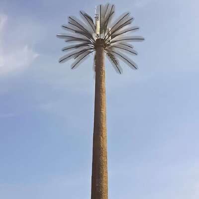 Torre monopolar de árbol biónico realista de 32M para telecomunicaciones de comunidad residencial