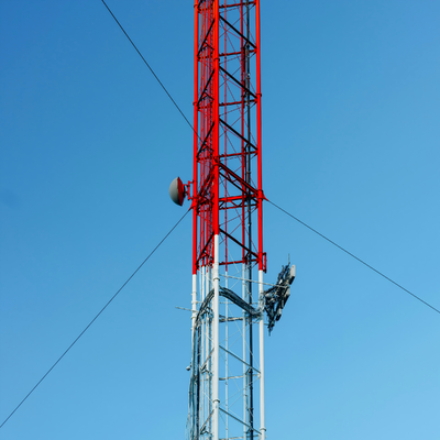 Torre erecta rápida del alambre de los 38M Guyed para la comunicación del socorro en casos de desastre de emergencia