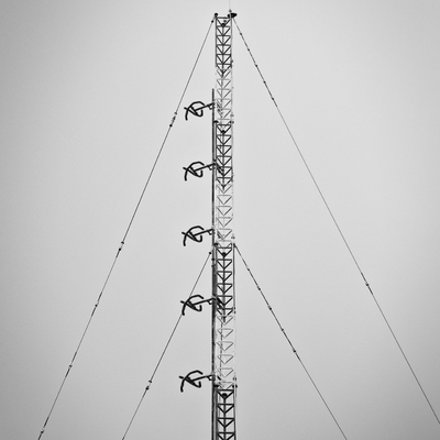 torre de antena Guyed resistente del viento de los 40M para la transmisión de señal de la isla costera