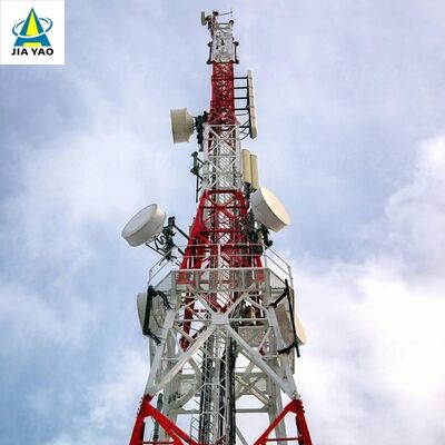 Torre de comunicación de acero angular de 4 patas de grado sísmico ANSI/TIA-222 Mástil de celosía estándar para instalación de antena de radio TV