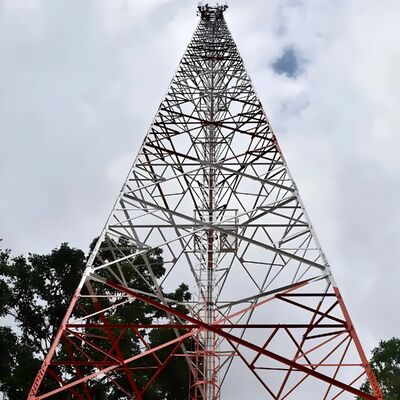 25m 32m 42m 55m 60m 62m 3 Legged Angular Steel Communication Tower Self Supporting Telecom Tower for Wireless Network