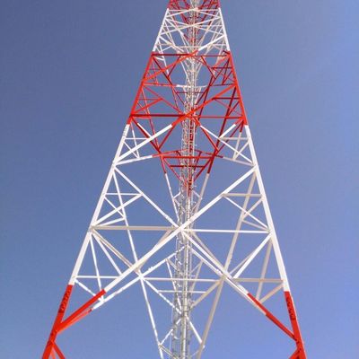 Torre de radio galvanizada de soporte automático 5 km Wifi teléfono celular satélite torre de radio de microondas