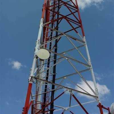 Radio triangular de alta resolución Telecom 3 piernas torre de acero tubular 40M/S