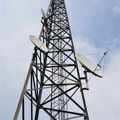 Torre de radio galvanizada de soporte automático 5 km Wifi teléfono celular satélite torre de radio de microondas