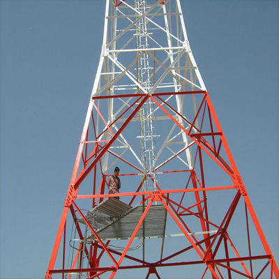 Red Wifi móvil 4G 5G GSM señal de radio 4 piernas ángulo de acero Torre de telecomunicaciones Telecomunicaciones