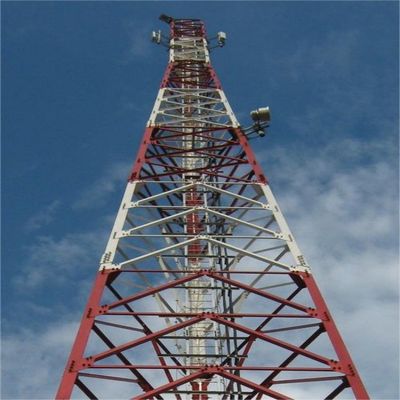 30m de acero galvanizado de mástil único de comunicación antena mono polos teléfonos celulares radios monopolio torre