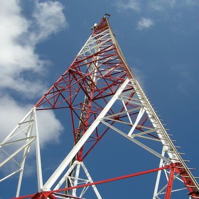 30m de acero galvanizado de mástil único de comunicación antena mono polos teléfonos celulares radios monopolio torre