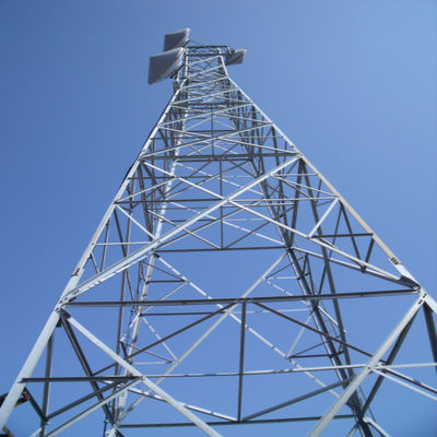 4G Televisión inalámbrica al aire libre Telefono celular Comunicación por satélite Radio de microondas Antenna Torre enrejada 4 piernas Torre angular