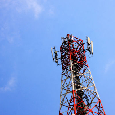 Red Wifi móvil 4G 5G GSM señal de radio 4 piernas ángulo de acero Torre de telecomunicaciones Telecomunicaciones
