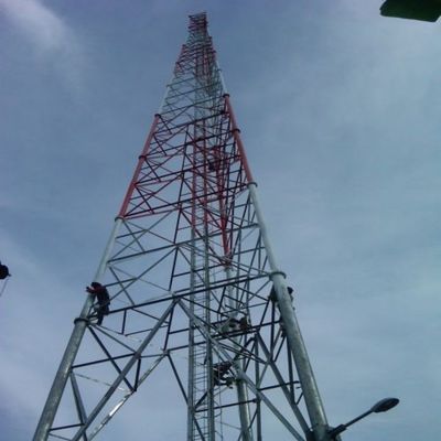 10 - 60M Torre de acero tubular galvanizado señal wifi Bts Televisores 3 piernas Torre de acero tubular