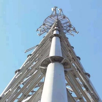 30m Tubo Wifi 3 piernas Torre de acero tubular Rejilla Mast sin costuras Comunicación de microondas Torre de antena