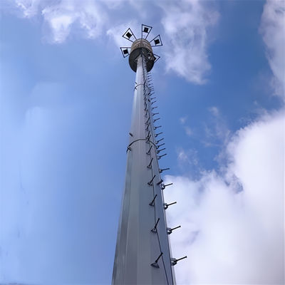 ISO 1461 15 20 30 40 50 M M 4G 5G Stand Cell Signal Pole Escalera de escalada auto-sustentada con monopolio Torre de antena