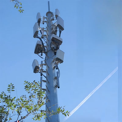 Telecomunicaciones Wifi Estación base GSM portátil Torre de monopolio de 30 metros Microondas Transmisión de guía de onda