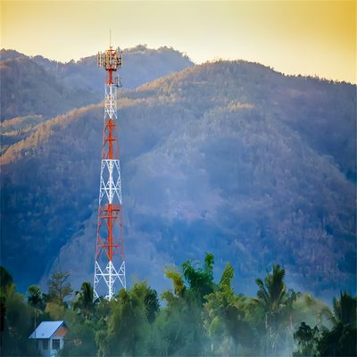 50 60 70 80 Meter 3G 4G 5G Mast Antenna refugio de 4 patas de rejilla de auto-apoyo Pylon estructura de acero Torre de telecomunicaciones