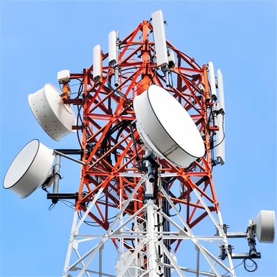 Transmisor Wifi Torre de antena autoportante Energía solar Satélite de acero de 4 patas Torre de acero galvanizado
