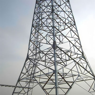 Torre de comunicación de cuatro patas de acero de malla angular de cuatro patas