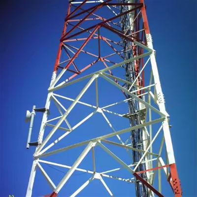 Las torres autosuficientes para la venta en caliente sumergido galvanizado receptor de televisión digital celular radio 3 piernas diseño de la torre
