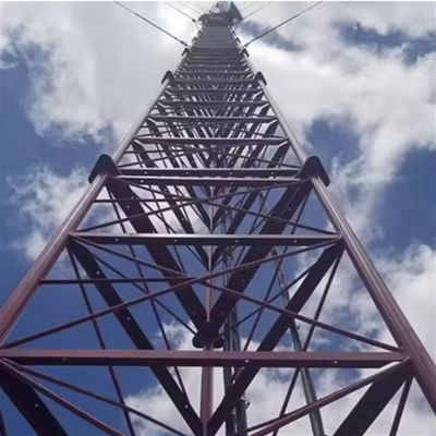 Las torres autosuficientes para la venta en caliente sumergido galvanizado receptor de televisión digital celular radio 3 piernas diseño de la torre