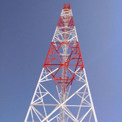 Autoportante Telefono inalámbrico de largo alcance Telecom Torre de acero Transmisor receptor GSM Torre de acero enrejado Telecom