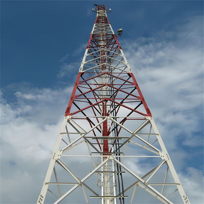 10 - 60 M metros Internet 5G Torre de telecomunicaciones auto-sustentada Antena Torre de 3 patas