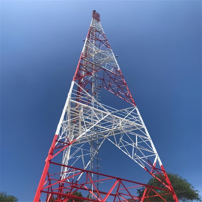 10 - 60 M metros Internet 5G Torre de telecomunicaciones auto-sustentada Antena Torre de 3 patas