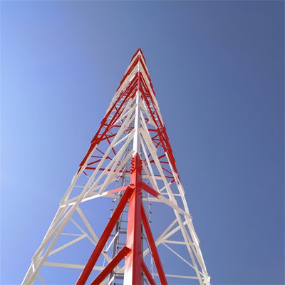 Torre de telecomunicaciones de refugio de 40 metros Torre de tubos de acero angular de 3 patas