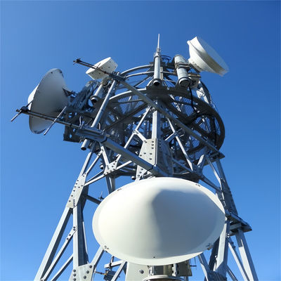 Torre de telecomunicaciones de 40 metros Fabricante Plataforma de trabajo Antena de radio de 3 patas Torre de acero angular