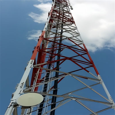 10 - 60 M metros Internet 5G Torre de telecomunicaciones auto-sustentada Antena Torre de 3 patas