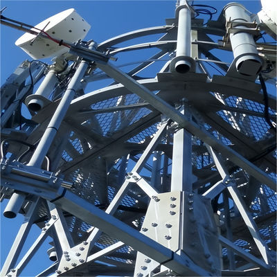 Torre de telecomunicaciones de 40 metros Fabricante Plataforma de trabajo Antena de radio de 3 patas Torre de acero angular