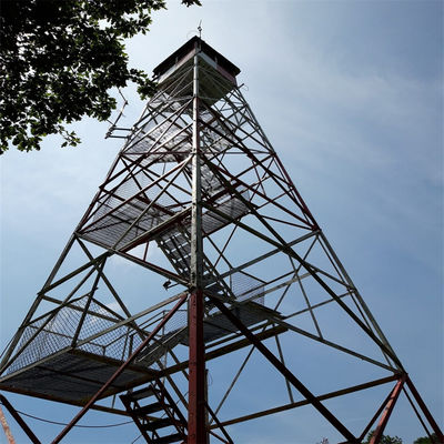 Protección contra rayos de acero galvanizado Torre de vigilancia del bosque 15 m - 50 m