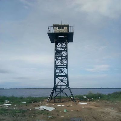 Plataforma de acero angular de malla Torre de vigilancia de bosque de montaña Perspectiva de incendio Torre de vigilancia