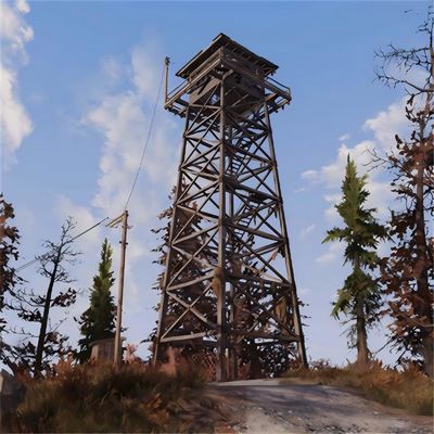 Torre de vigilancia de seguridad prefabricada Estructura de acero AR500 / Q355 Casa de guardia Plataforma Torres de observación