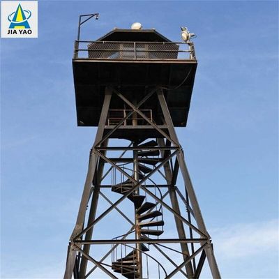 Torre de observación Plataforma de acero angular de rejilla Torre de fuego de bosque de montaña