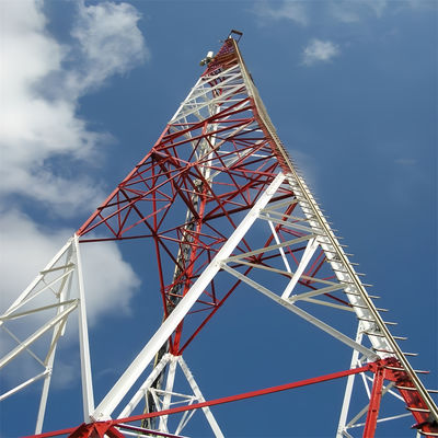 Torre de acero angular galvanizado autoportante de 3 patas 5-100M