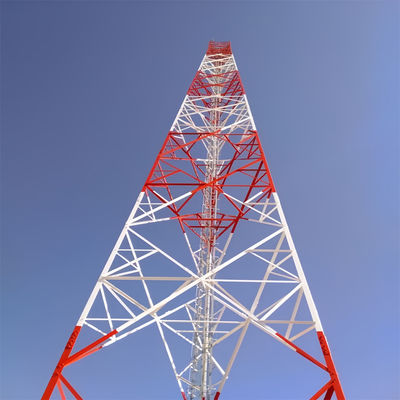 Radio triangular de alta resolución Telecom 3 piernas torre de acero tubular 40M/S
